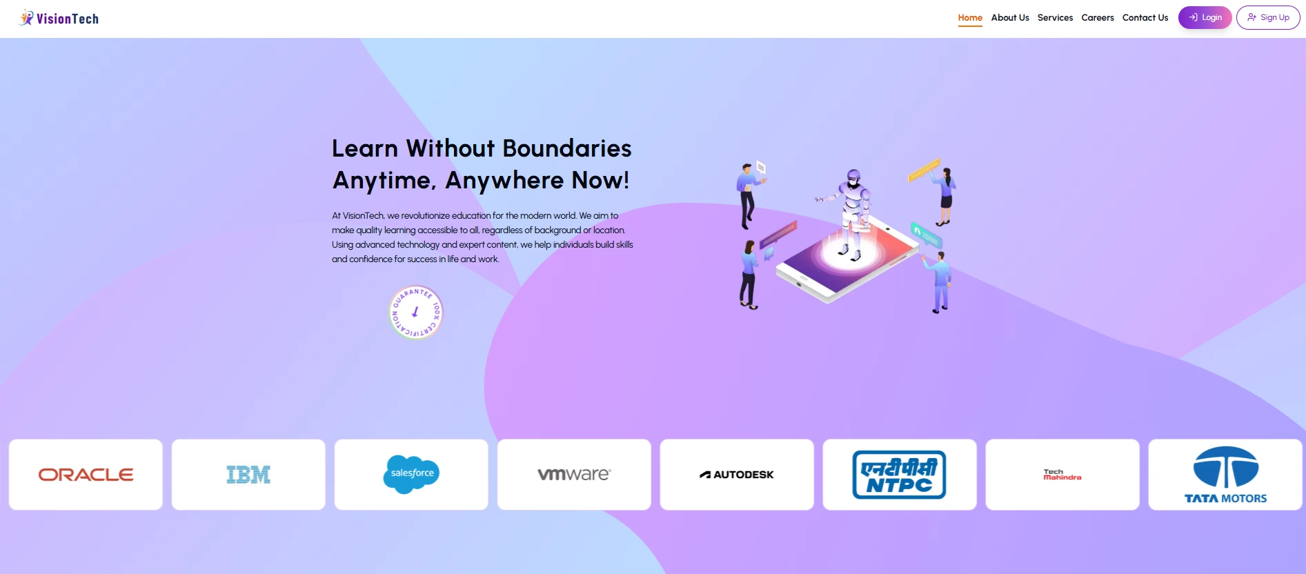 VisionTech Website